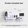 Solar Energy Bathroom Toothbrush Storage Box Toothbrush Holder Toothpaste Dispenser Multi-function Storage Holder USB Charger