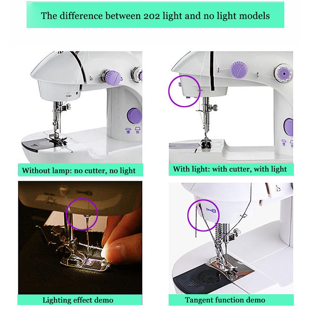 Buy Household Sewing Machine 202 Portable Electric Mini Sewing Machine With Lamp At Affordable Prices Free Shipping Real Reviews With Photos Joom