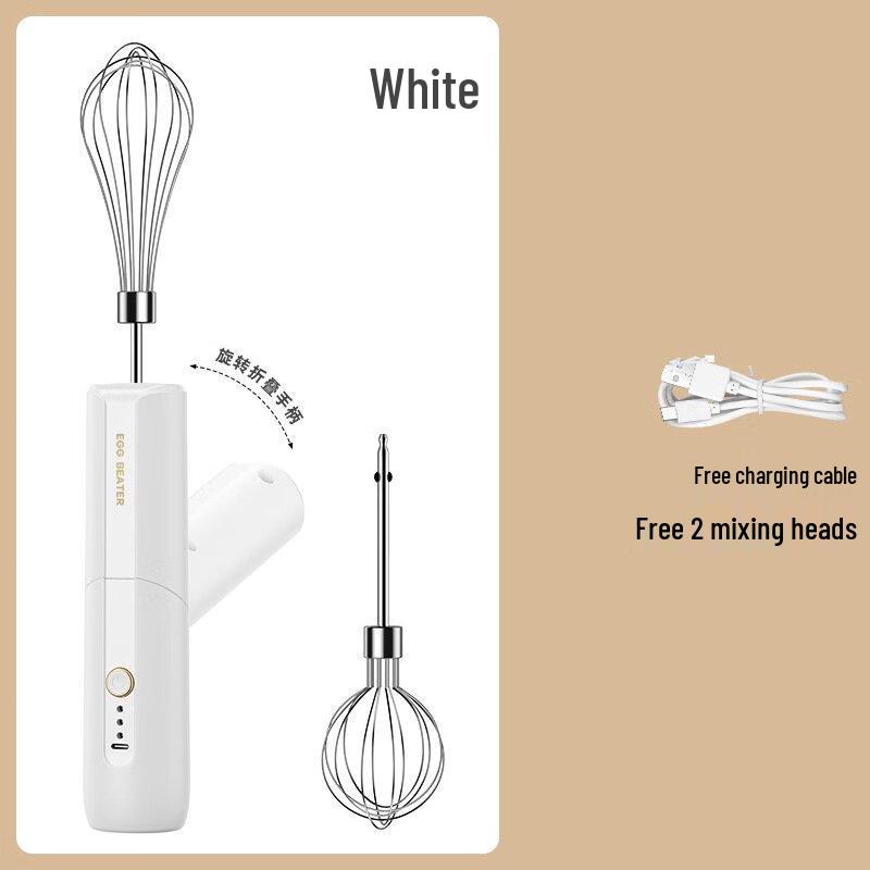 ZISIZ Electric Handheld Rotary Egg Beater