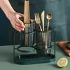 Light Luxury Simple Kitchen Drained Spoon Chopsticks Organizer Box Household ABS Chopstick Basket Kitchen Storage
