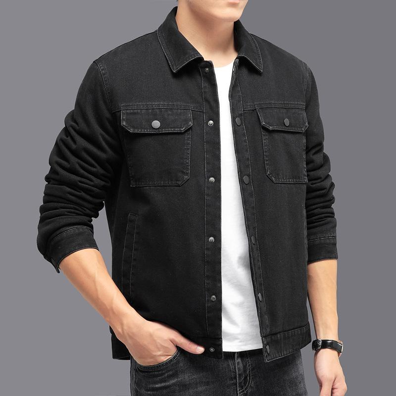 

Осень и зима новая джинсовая куртка мужская универсальная модная повседневная куртка японский гонконгский стиль топ кардиган куртка 5XL