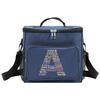 Insulated Bags Portable Shoulder Lunch Bag Waterproof Cooler Box Thermal Organizer Handbag for Men and Women Text Letter Pattern