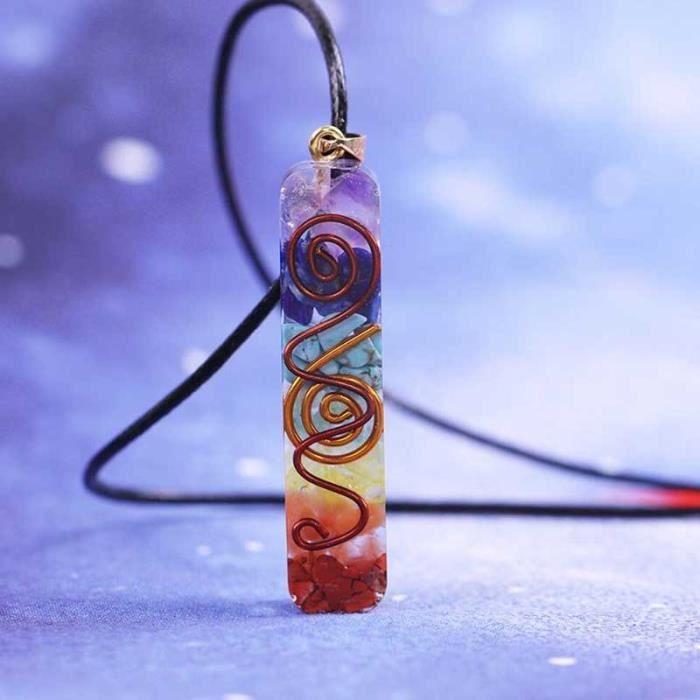 

SHOP-STORY - ENERGY NECKLACE : Collier Générateur d Énergie Orgone 7 Chakras