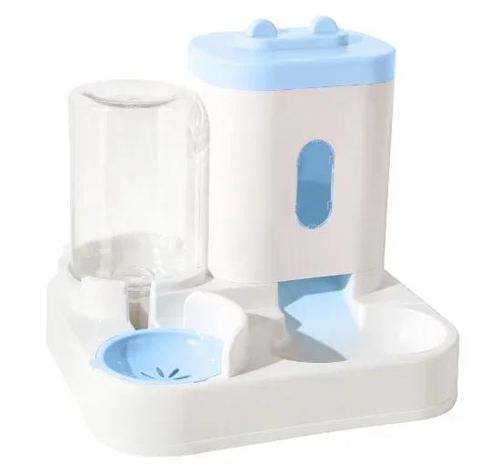 

Y- Pets Water Fountain Uto Filter USB Electric Mute Cat Drinker Bowl Pet Feeder 2-in-1 Recirculate Drinker For Cats Water Plastic bowl синій