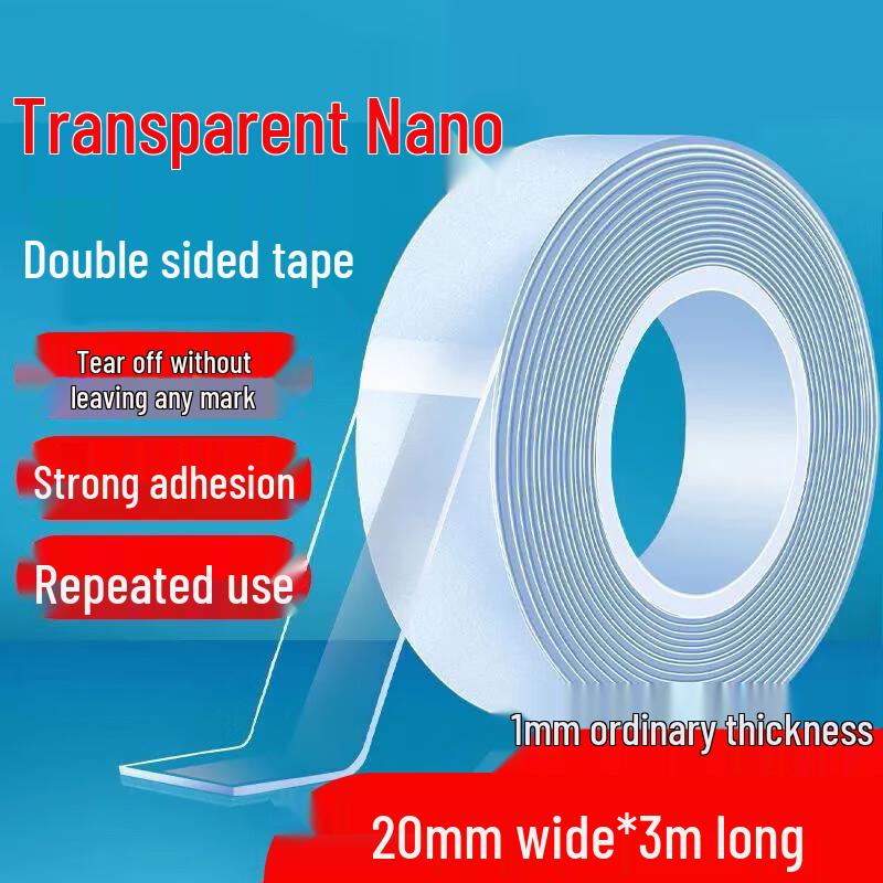 Reusable Traceless Nano Double-Sided Adhesive Tape 1mm thick