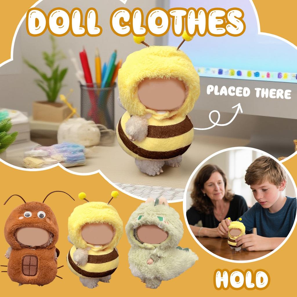 Doll Clothes(No Doll),Plush Clothes Accessories Cartoon Suit Animal CosplayNew Cute Set Dinosaur