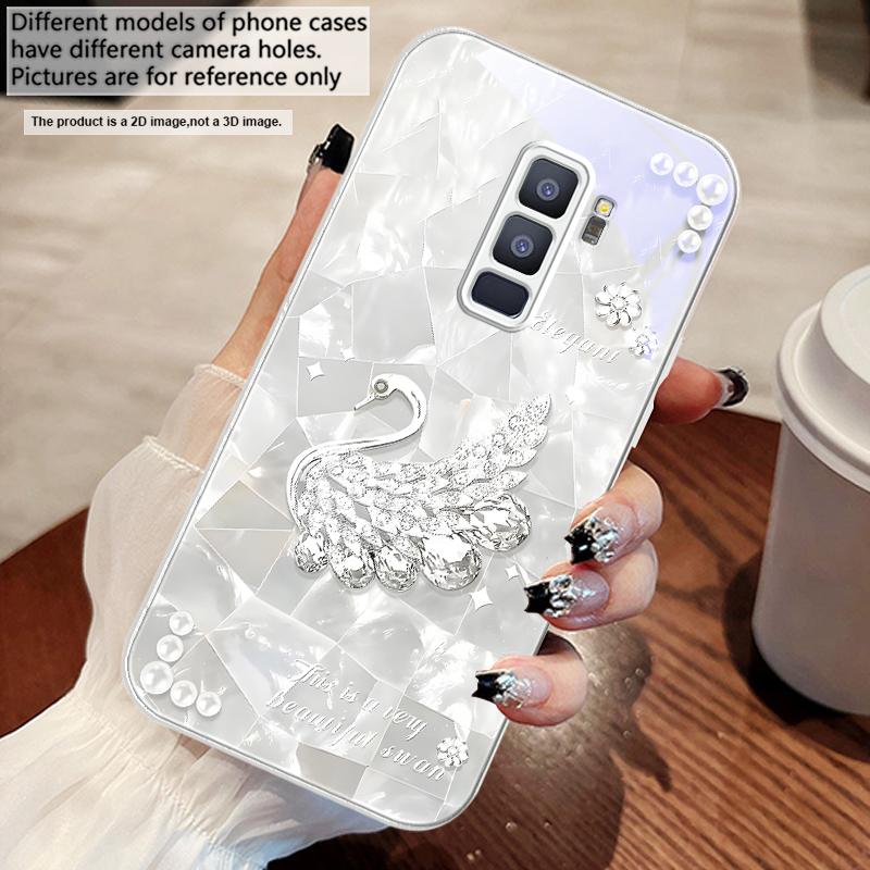 A Twinkling Little Pearl For Samsung S25 S25 Edge S25Ultra S8 9 S10 20 U Ltra S21 Pro 22 Plus S23 FE S24 Ultra Glass Phone Case