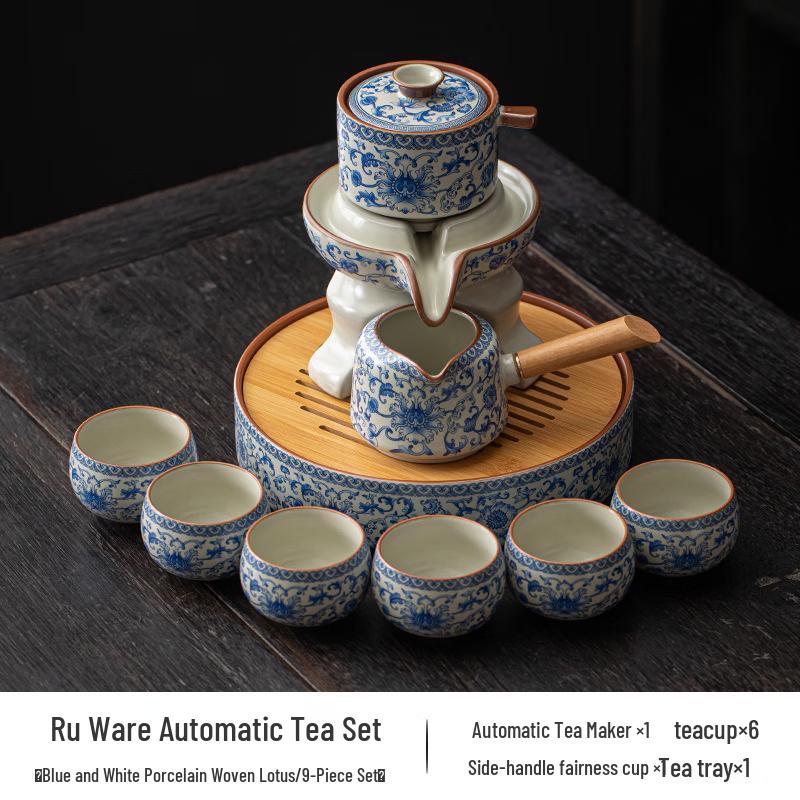 Chaxun Blue & White Ceramic Gongfu Tea Set