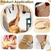 Jewelry Making Tool- Bracelet Mandrel Sizer Set With Iron Hammer, Stainless Steel Round Bracelet Mandrel
