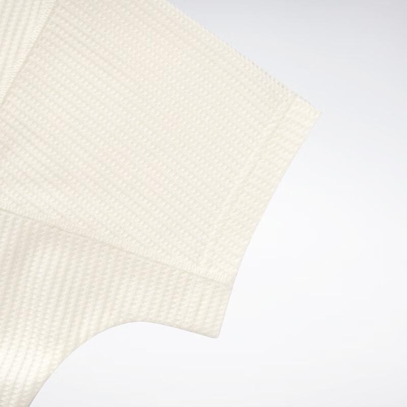 Reebok Beats Polo Series Solid Color Short Knit Breathable Loose Short Sleeve Polo Shirt Women tops Off-White 23RCS420WGW1