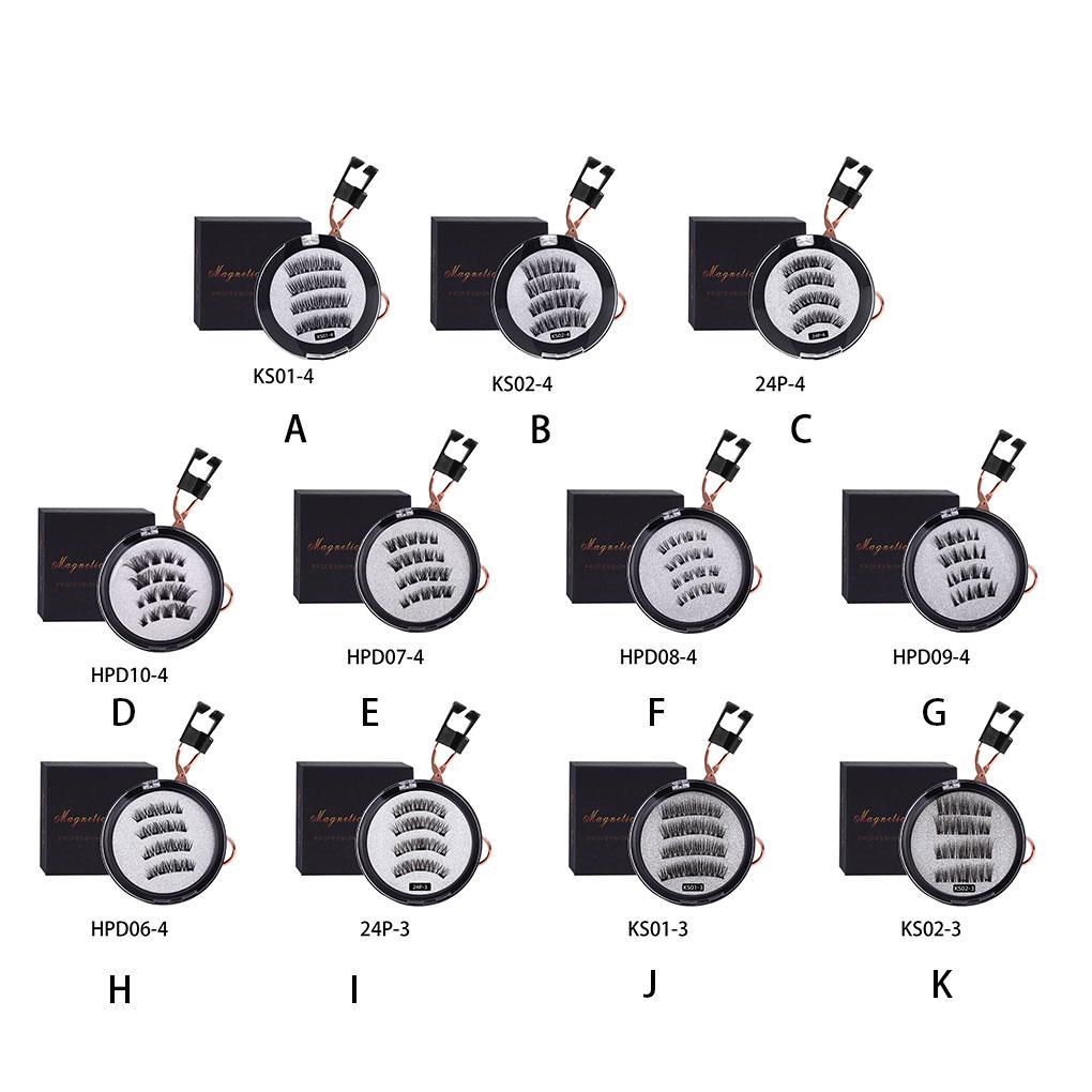Magnetic Suction False Eyelashes Natural Biomimetic Feeling Transparent Soft Stem Secure Fixation