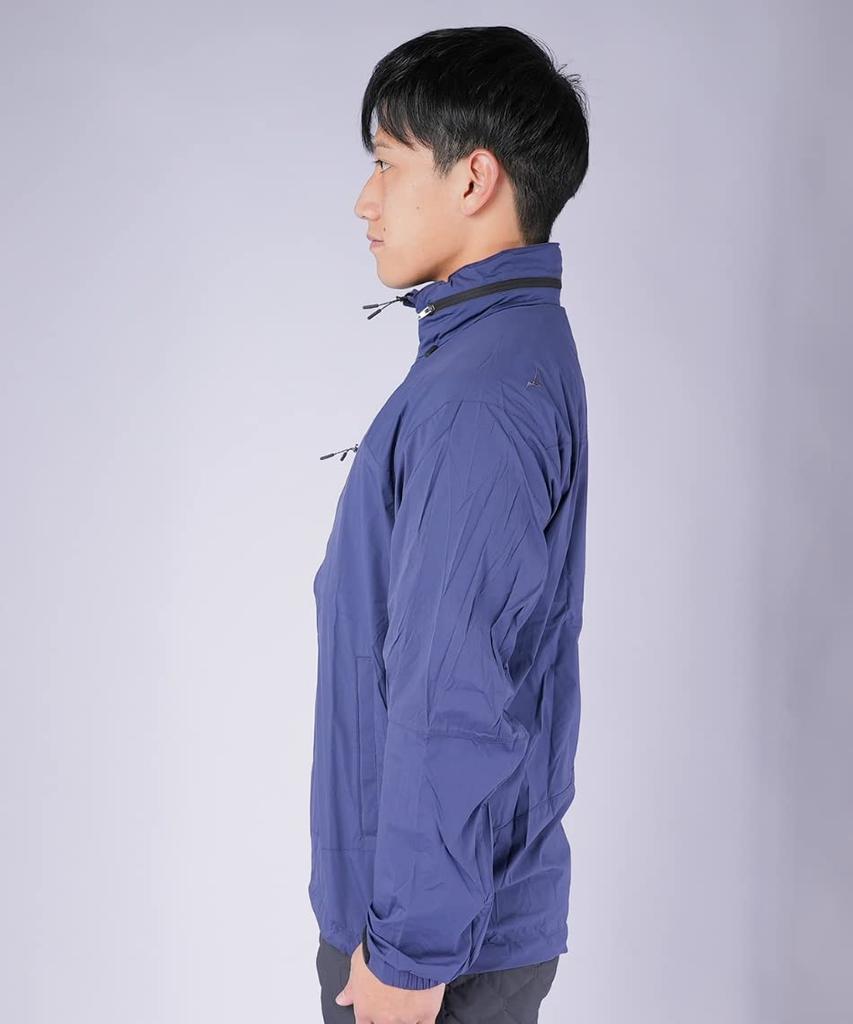 Mizuno Outdoor Travel Walking Wear Pocketable Trail Jacket B2ME0006 Blue Stripe Japan M To Japanese Size & (Go To) Men's (equivalent M)