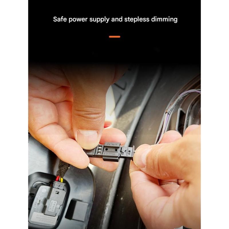 Quick Install Car Frunk Decorative Atmosphere Light Feature Bright LED Illumination For 3 Y Low Power Consumption