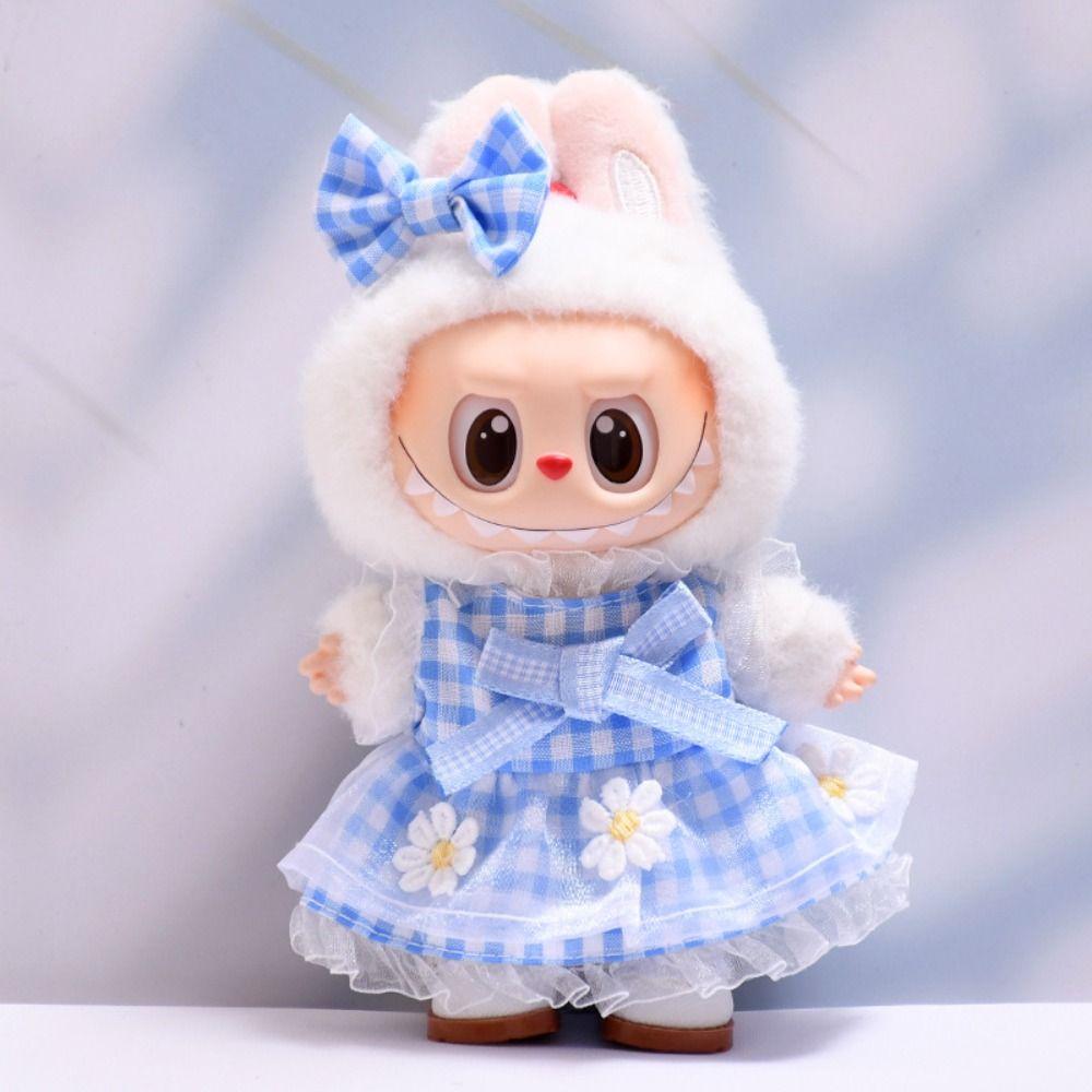 

Lolita Labubu Doll s Dress Bear Bag 17cm Plush Dolls Clothes Kids Girls Toys Style 2