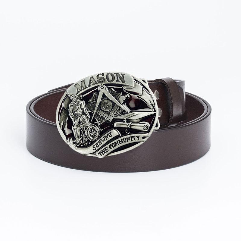 Men's Personalized Belt Fashion Trend Belt Pure Cowhide Belt