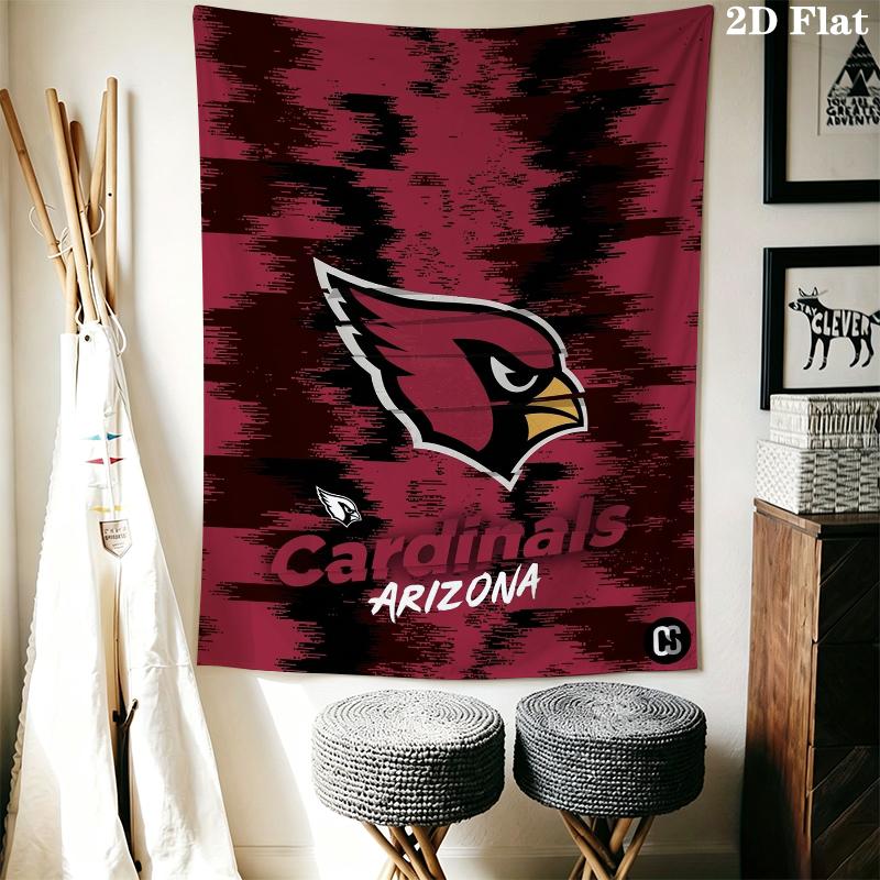 Arizona Cardinals Wall Tapestry Aesthetic Wall Hanging Printed Fabric Blanket Decorative Tapestries for Bedroom Living Room Home Decor