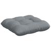 Seat Cushion Set 4 Pcs Light Grey 40 X 40 X 12 Cm Fabric