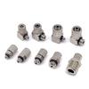 10Pcs Male Thread Air Tube Connector 3mm 4mm 6mm OD Pneumatic Pipe Connector