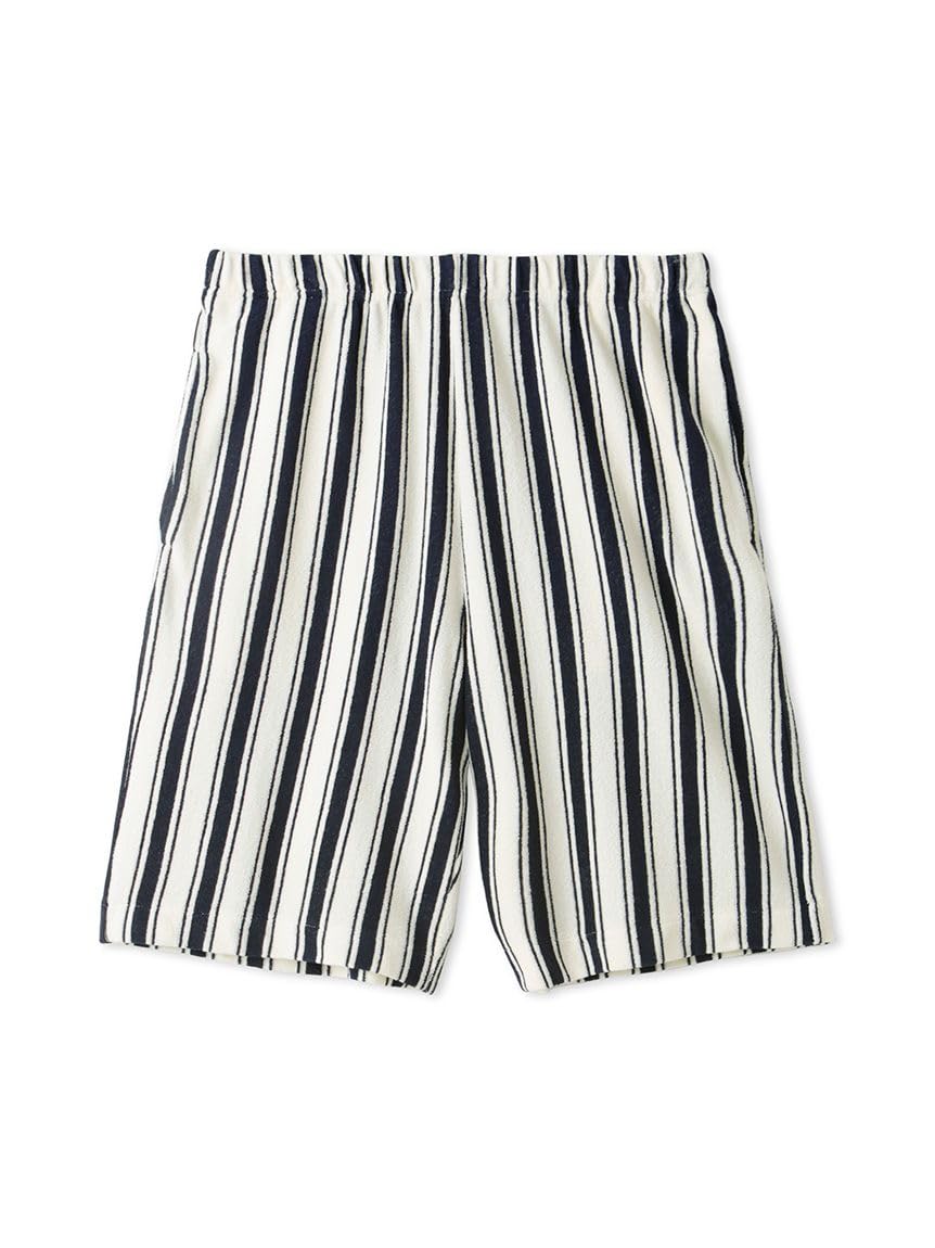 

Gelato Pique HOMME Striped Pile Shorts PMCP242907 NVY Men s
