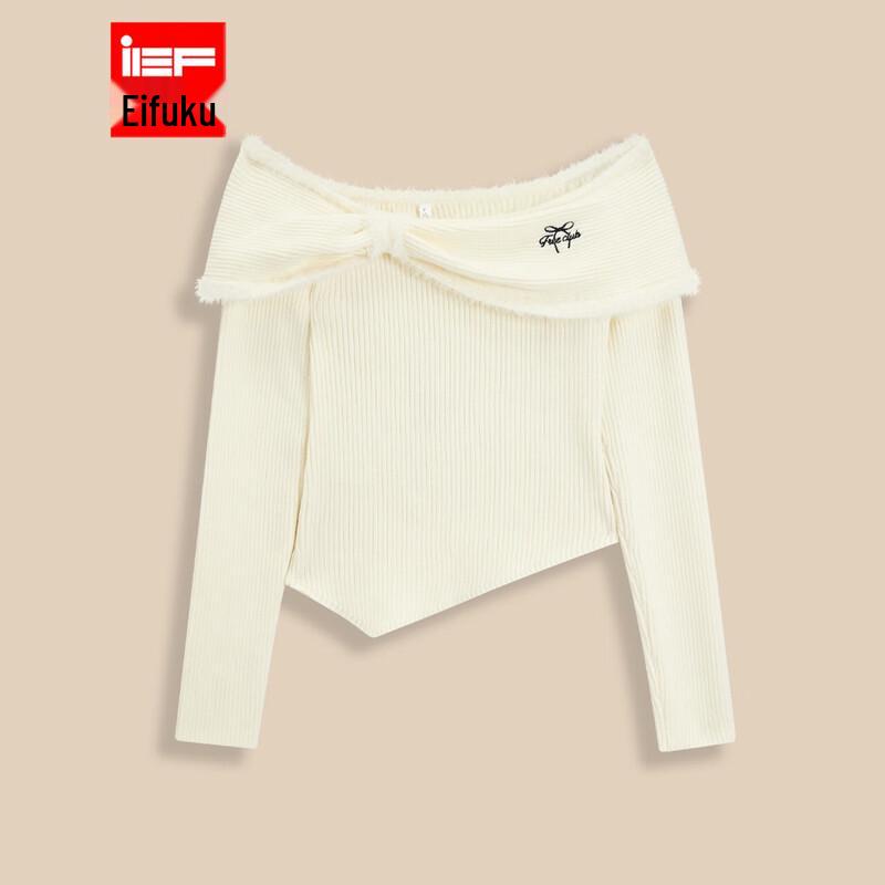 

IEF Off-Shoulder Embroidered Bow Knit Top One Size