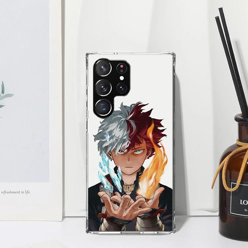 My Hero Todoroki Shoto Phone Case For Samsung Galaxy Note 20 Ultra 10 Plus 9 8 M11 M12 M21 M30S M32 M51 M52 J4 J6 + J8 Art Funda