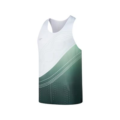 Running Training Series Fashion Minimalist Comfortable Pullover Vest Peacock Green Gradient Print Unisex Vests SA2259TK02T-PR214