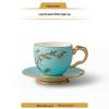 Yongfengyuan Madam Porcelain West Lake Blue 150ml Tea/Coffee Cup & Saucer Gift Set