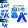 Kinder Zombies Cosplay Kostüm Halloween Kleid Umhang Perücke Tasche Mädchen Outfit Geschenk