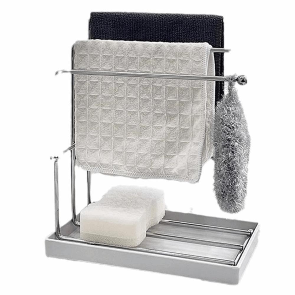 

Прочный держатель для посудной тряпки, экономящая место кухонная сушилка, высококачественная подставка для ткани, ванная комната