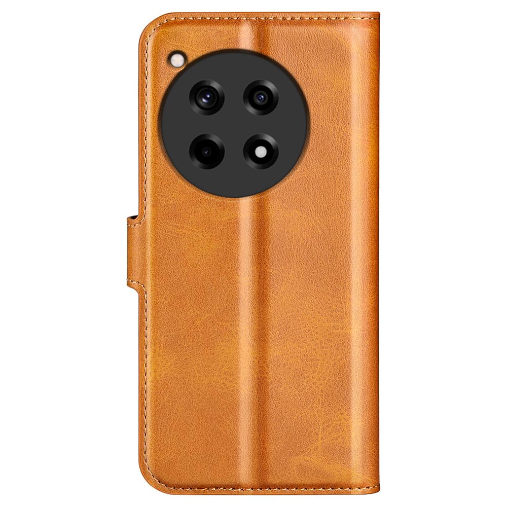For OnePlus 12R 5G/Ace 3 5G Case Calf Texture Full Protection Flip Phone Cover
