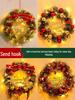 Rattan Christmas Wreath Pendant & Wall/Door Hanging Ornament
