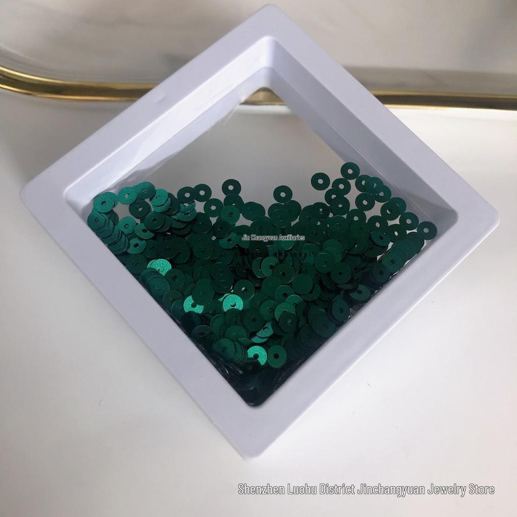 4mm mittelloch bunte Pailletten für DIY-Bastelarbeiten und Bekleidungszubehör