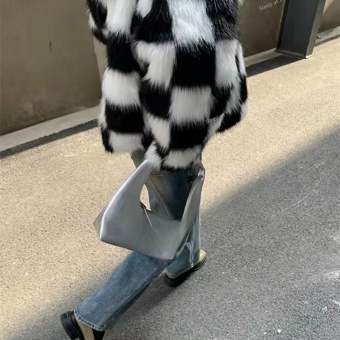 Сумка IELGY в стиле ретро в форме полумесяца — фото 8