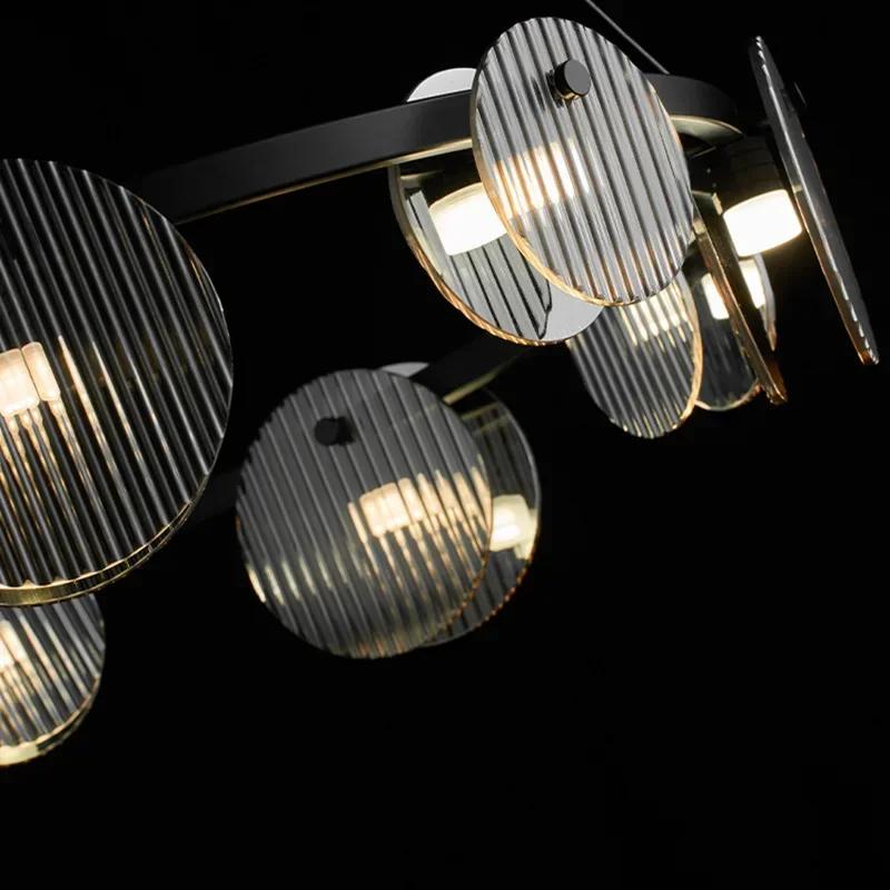 Modern LED Pendant Lights Home Decor Glass Chandelier Minimalist Hanglamp Kitchen Bedroom Hotel Living Room Nordic Pendant Lamp