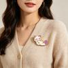 Cute Purple Cat Lapel Pin Cartoon Animal Brooch for Bags Jackets Hats Zinc Alloy Rust-Proof Unique Gift for Kids Teens Cat Lovers