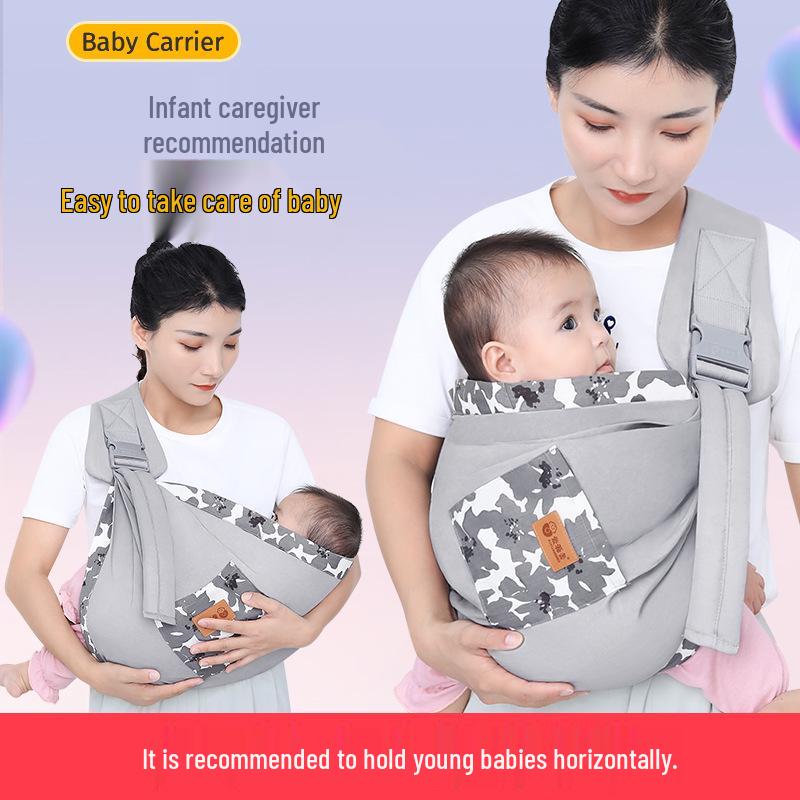 Multifunctional Newborn Baby Carrier Sling - Hands-Free Horizontal Hold for Outings