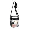 Adjustable PVC Transparent Crossbody Bag with Zipper for Concerts and Sports