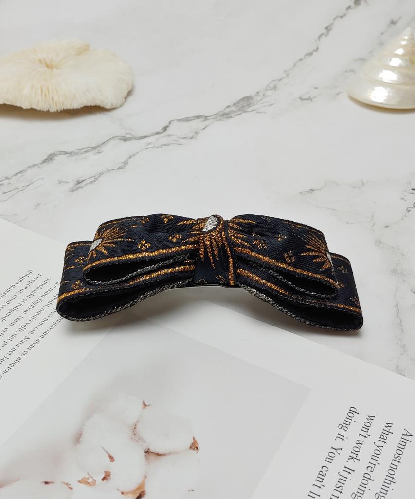 Maia Retro Pearl Hairpin - Brown