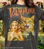 Vintage Vampurr 90er Grafikstil Comfort Colors® T-Shirt, Die Rückkehr des Katzen-Horrors Retro verblasstes T-Shirt, Gruseliger Y2k Streetwear, Halloween