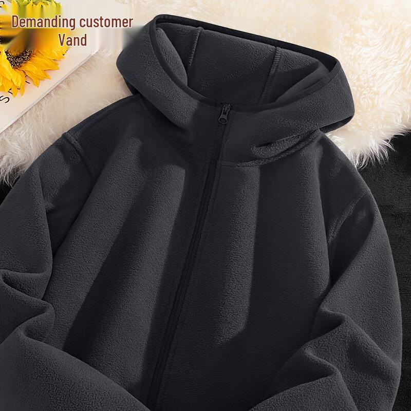 

VANCL Men s Hooded Fleece Jacket M