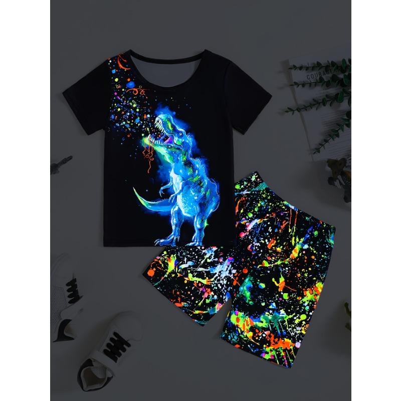 Children s 2-piece suit short-sleeved T-shirt + shorts and shorts summer suit 100