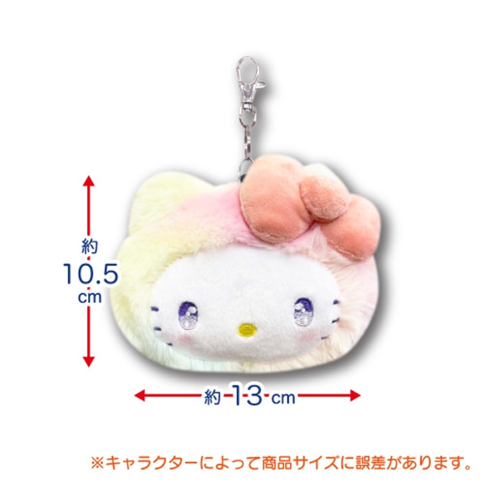 Hatayama Shoji Face Reel Pass Rainbow x 63202554 Case, Kuromi, H10.5 W13cm,