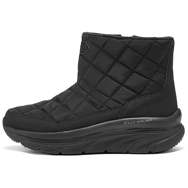 Skechers Dlux Walker Trendy Durable Mid-Top Casual Shoes Women sneakers Black 167858-BBK 35