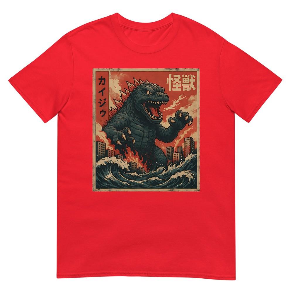 Kaiju Vintage Japanese Anime Art Retro Graphic TShirt S