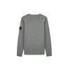 Stone Island Pullover Ribbed Knit Wool Blend Solid Color Urban Functional Sweater Men sweater Gray 7315505A3-V0060