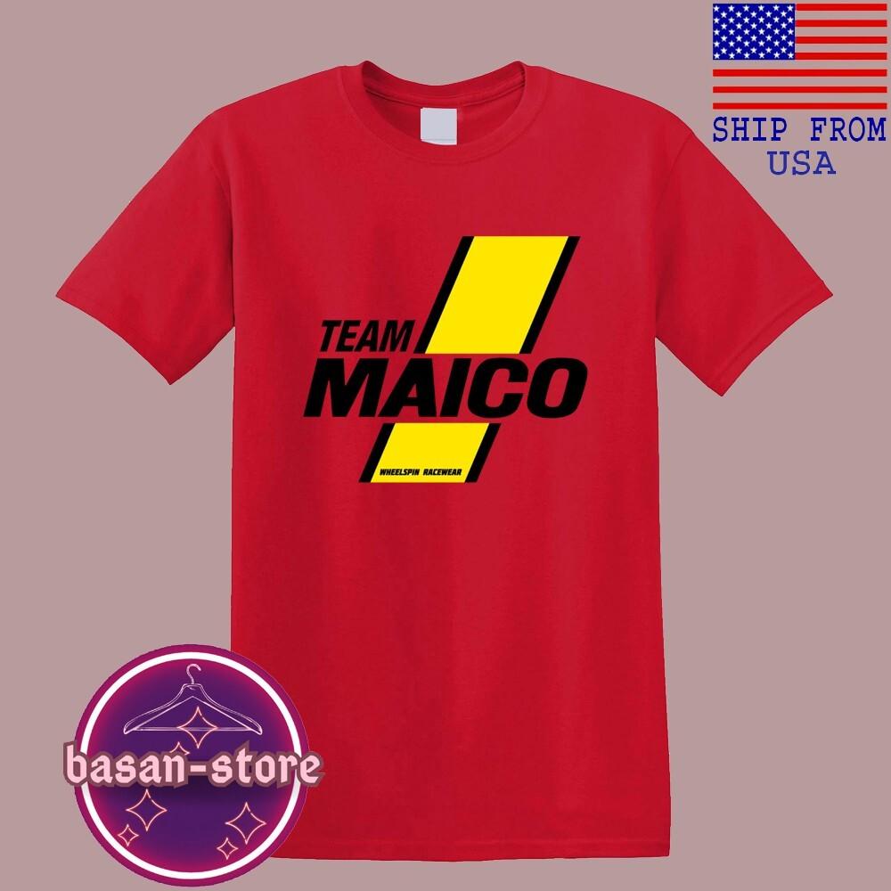 

Maico Team Racing Motorcycle Men#039;s Red Blue Size S5XL Unisex T-Shirt L