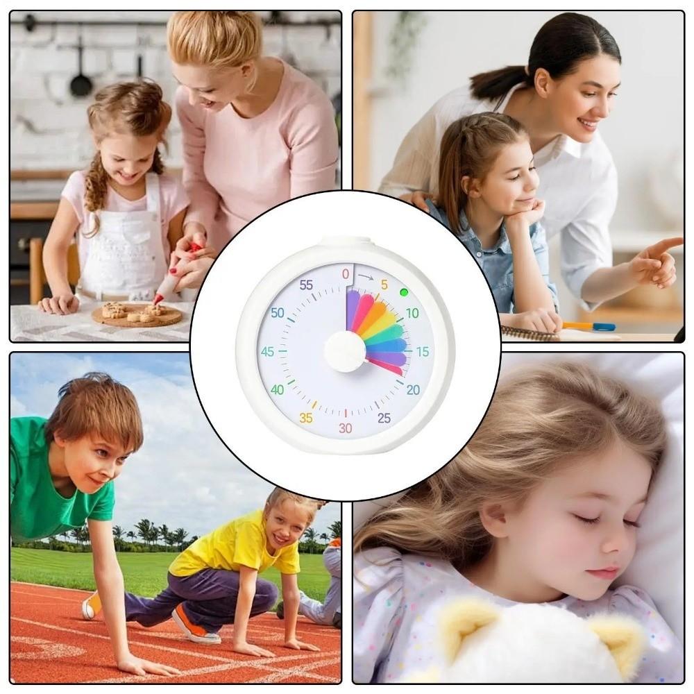 Portable Visual Timer Rainbow Display Kitchen Timer Countdown Timer Clock Classroom Use
