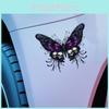 Skeleton Halloween Creative Butterfly Pattern Paste Decor Sticker For Car