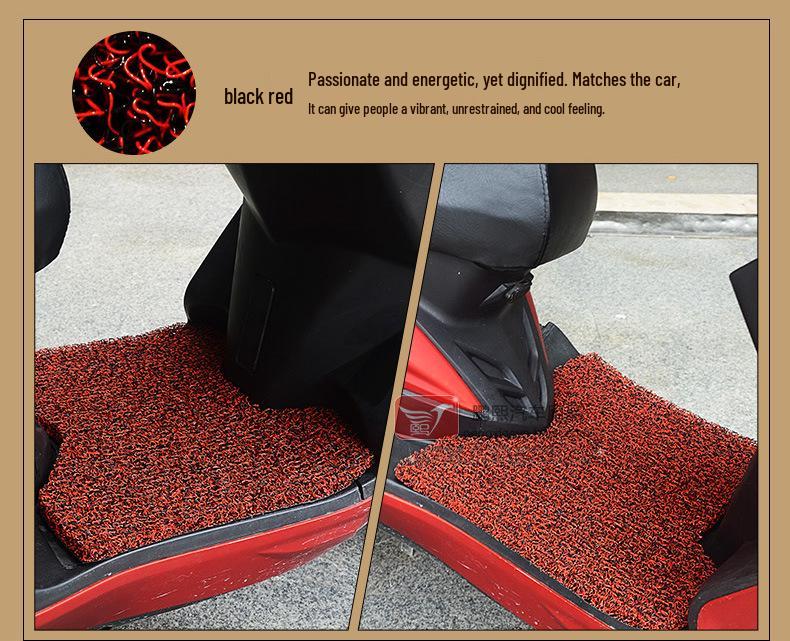 Waterproof, Wear-Resistant Silk Ring Foot Mat for Niu M1 Electric Vehicle