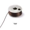 Ma Huang Shi MHS-D-8 Black Leather DIY Bag Strap Ring | Vegetable Tanned Leather Case & Self-Stitching Accessories Clip